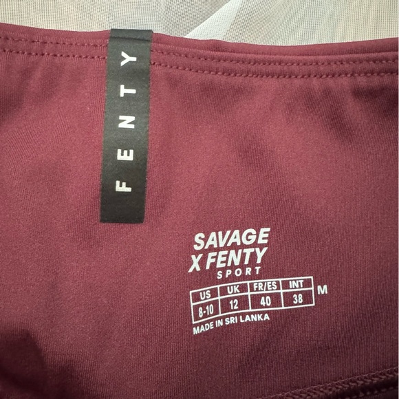 Savage X Fenty Deep Red Leggings - Picture 3 of 3